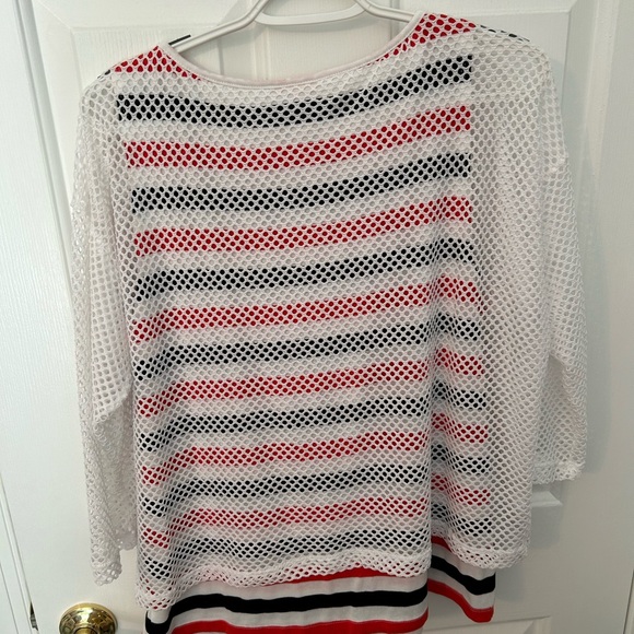 Ruby Road mesh overlay top LARGE - Picture 3 of 3